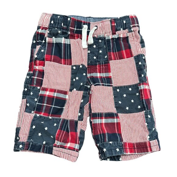Gymboree Shorts Boys Size 6 Red White Blue Patriotic USA 4th of July Pull On - Picture 6 of 10